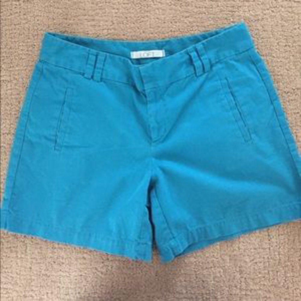LOFT Teal Blue Women's Casual Shorts